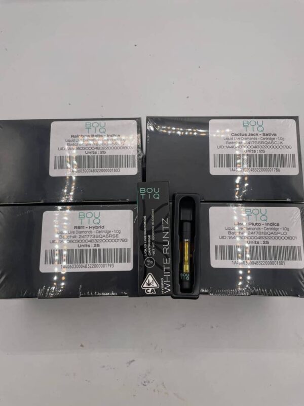 Boutiq cartridges 1G Live resin cartridges