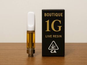boutique 1-gram live resin cartridges